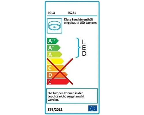 Стельовий світильник Eglo 75231 LED PROCARIA 5xLED/3.36W/230V